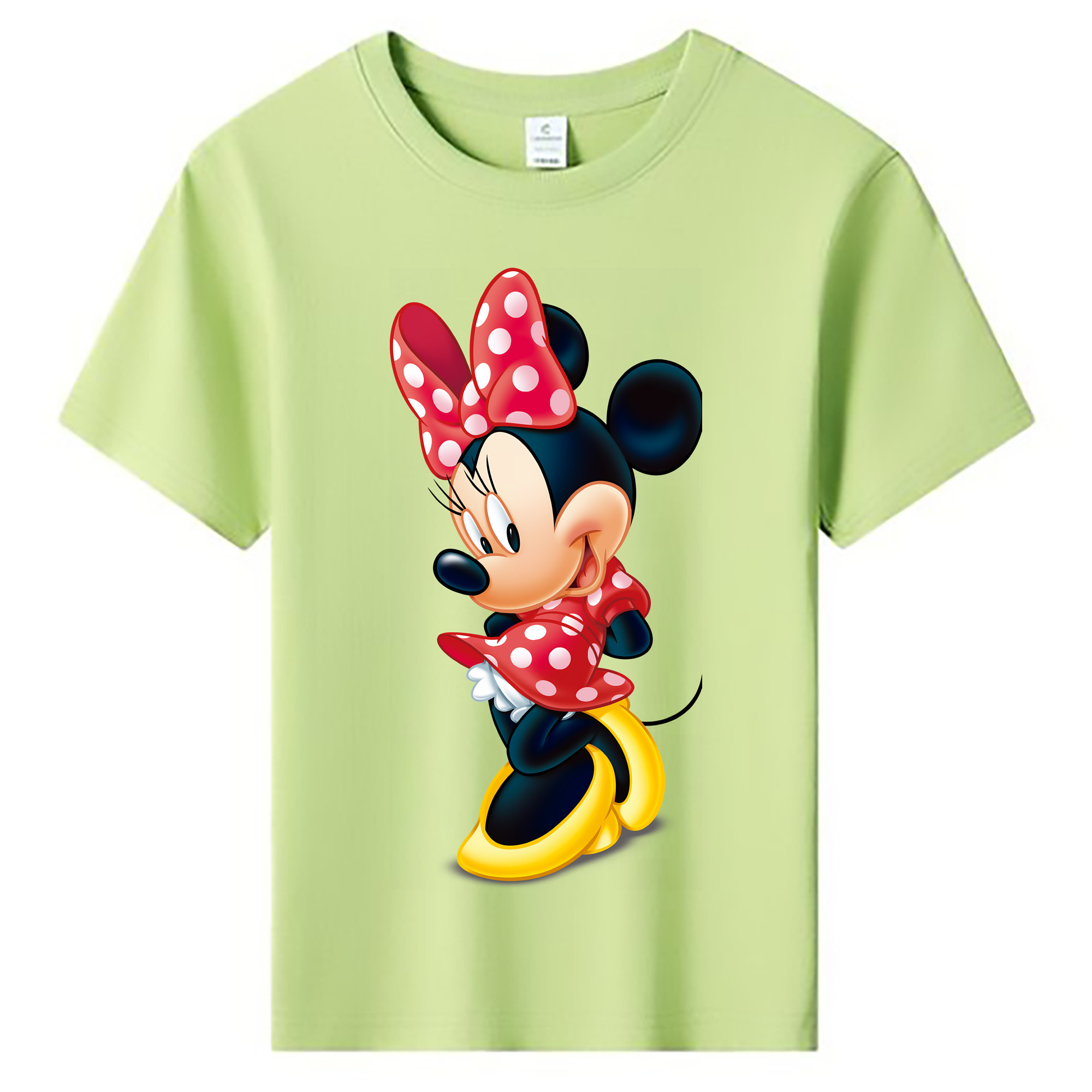 （画像用） ミッキーマウス Mickey Mouse 綿100％キッズTシャツ（フロントプリント）